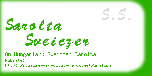 sarolta sveiczer business card